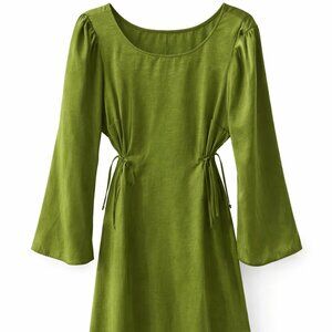 Forever 21 Olive Green Long Sleeve Dress – Juniors/Women’s Size S, NWOT